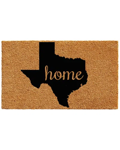 Home & More Texas Doormat In Brown