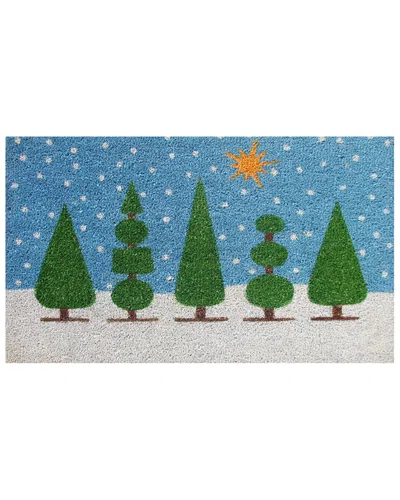 Home & More Topiary Christmas Doormat In Multi