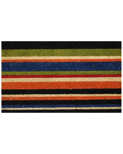 Home & More Triple Stripe Doormat In Multi