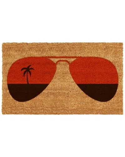 Home & More Tropical View Doormat In Multi