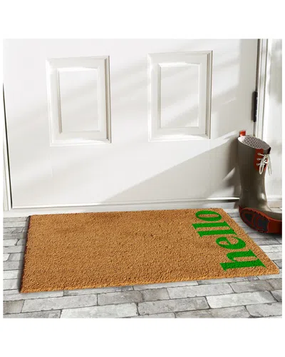 Home & More Vertical Hello Doormat In Multi