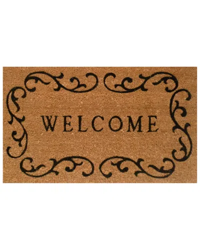 Home & More Home And More Welcome Curlicue Doormat