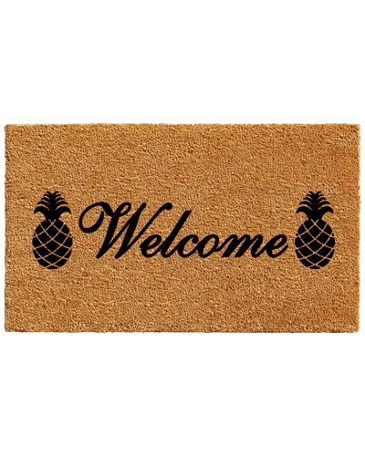 Home & More Welcome Pineapples Doormat In Multi