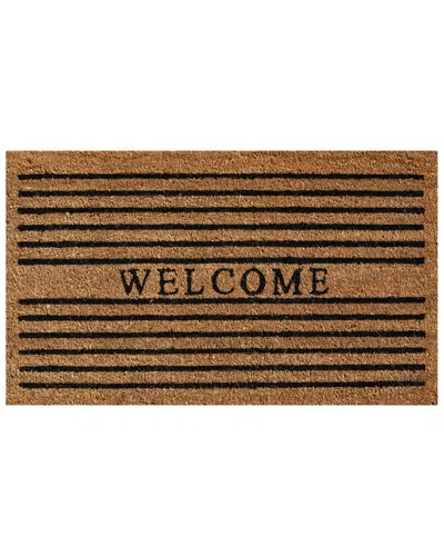Home & More Winchester Welcome Doormat In Brown