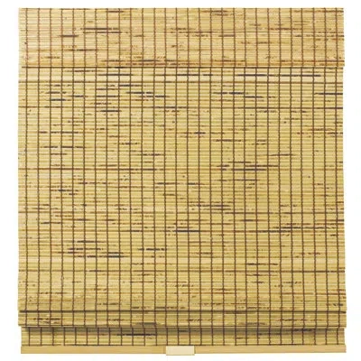 Home Basics Cordless Bamboo Room Darkening Natural Roman Shade