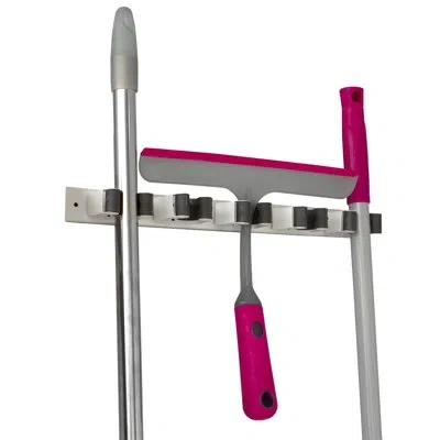 Home Basics Multi-purpose Mop And Broom Organizer