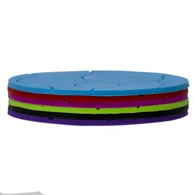 Home Basics Non-slip Silicone Coaster In Multicolor