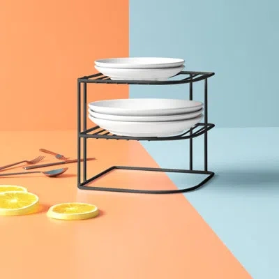 Home Basics Shelving Rack In Black