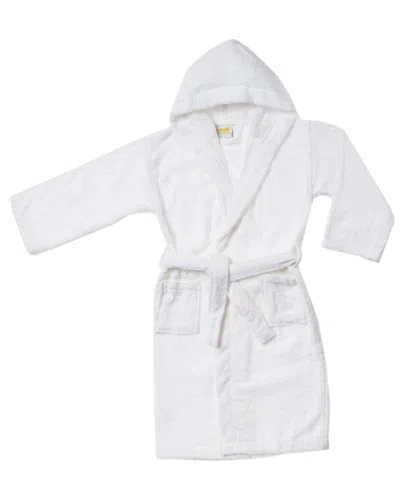 HOME CITY HOME CITY 100% LONG STAPLE COMBED COTTON KIDS HOODED ROBE