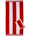 HOME CITY HOME CITY SET OF 2 CABANA STRIPES BEACH COTTON TOWELS