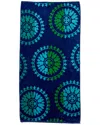 Home City Set Of Two Wheels Blue Beach Towels In Multi