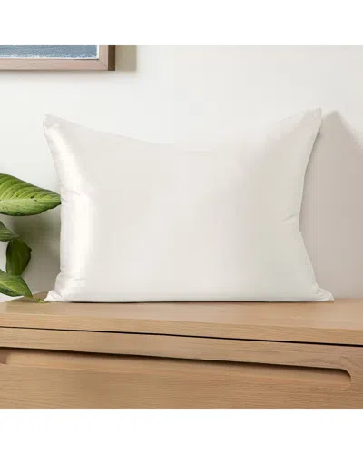 Home Collection 100% Mulberry Silk Pillowcase In White