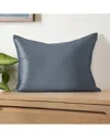 Home Collection 100% Mulberry Silk Pillowcase In Blue