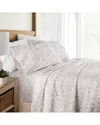 Home Collection 300 Thread Count 4pc Cotton Pattern Sheet Set In Beige