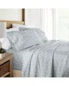Home Collection 300 Thread Count 4pc Cotton Pattern Sheet Set In Blue
