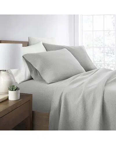Home Collection 4pc Cotton Jersey Knit Sheet Set In Gray