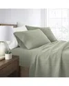Home Collection 4pc Cotton Jersey Knit Sheet Set In Green
