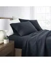 Home Collection 4pc Cotton Jersey Knit Sheet Set In Navy
