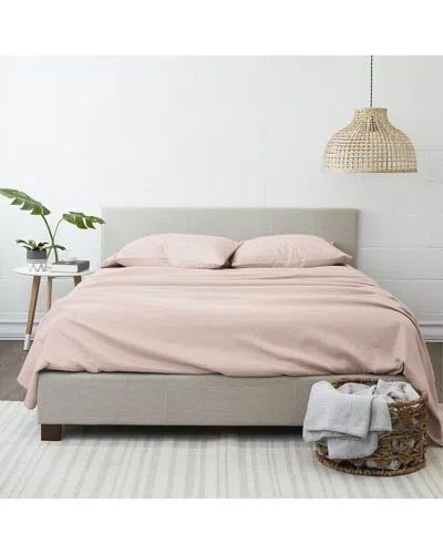 Home Collection 4pc Ultra Soft Flannel Sheet Set In Blush