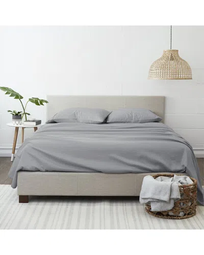 Home Collection 4pc Ultra Soft Flannel Sheet Set In Gray