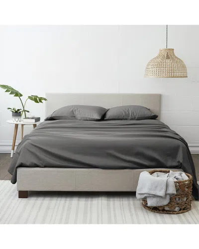 Home Collection 4pc Ultra Soft Flannel Sheet Set In Grey