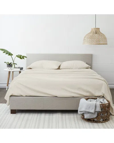 Home Collection 4pc Ultra Soft Flannel Sheet Set In Neutral