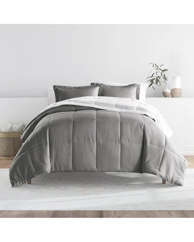 Home Collection All Season Down-alternative Comforter Set In Gray