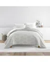 Home Collection All Season Scallop Reversible Quilt Set In Gray