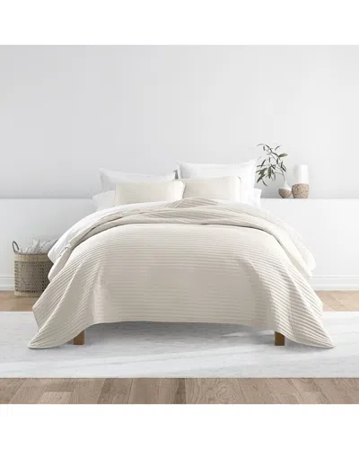 HOME COLLECTION HOME COLLECTION ALL SEASON STRIPE STITCH QUILT SET