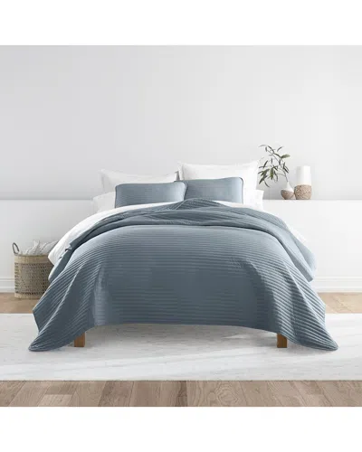 HOME COLLECTION HOME COLLECTION ALL SEASON STRIPE STITCH QUILT SET