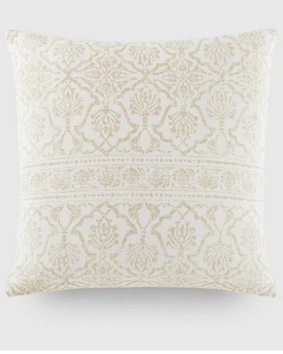 Home Collection Antique Floral Cotton Throw Pillow In Neutral