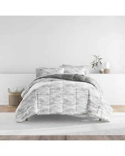 Home Collection Bedding Bundle Comforter & Sheet Set In Gray
