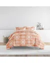 Home Collection Bedding Bundle Comforter & Sheet Set In Orange