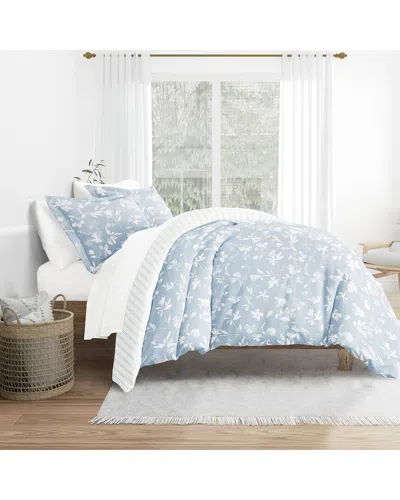 Home Collection Bedding Bundle Duvet Cover, Comforter & Sheet Set In Blue