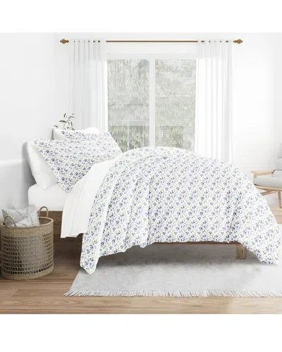 Home Collection Bedding Bundle Duvet Cover, Comforter & Sheet Set In Blue