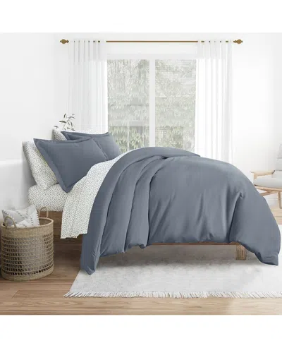 Home Collection Bedding Bundle Duvet Cover, Comforter & Sheet Set In Blue