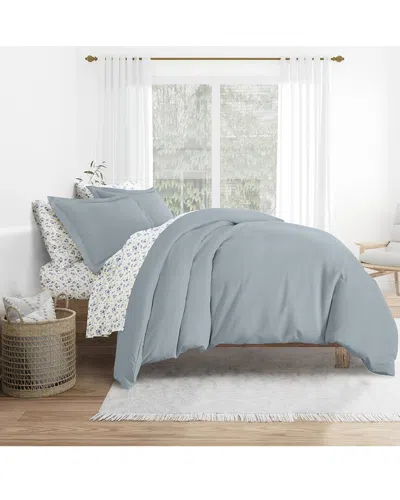 Home Collection Bedding Bundle Duvet Cover, Comforter & Sheet Set In Gray
