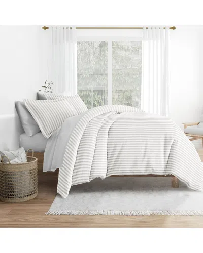 Home Collection Bedding Bundle Duvet Cover, Comforter & Sheet Set In Neutral