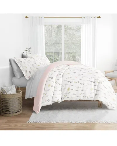 Home Collection Bedding Bundle Duvet Cover, Comforter & Sheet Set In Pink