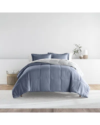 Home Collection Bedding Bundle Reversible Comforte In Blue