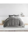 Home Collection Bedding Bundle Reversible Comforter & Sheet Set In Gray