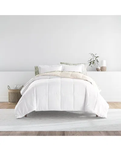Home Collection Bedding Bundle Reversible Comforter & Sheet Set In White