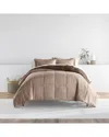 Home Collection Bedding Bundle Reversible Comforter & Sheet Set In Beige