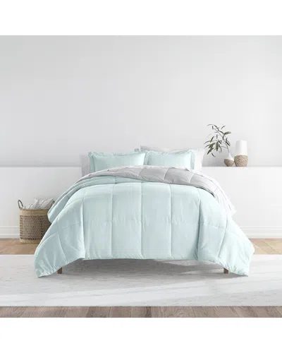 Home Collection Bedding Bundle Reversible Comforter & Sheet Set In Blue