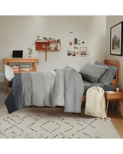Home Collection Campus Ready Dorm Bedding Bundle In Gray