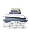 Home Collection Campus Ready Dorm Bedding Bundle In Grey