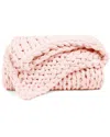 Shop Home Collection Chunky Knit Throw Blanket In Pink