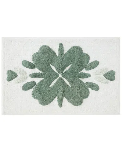 Home Collection Cotton Bath Mat In Flower