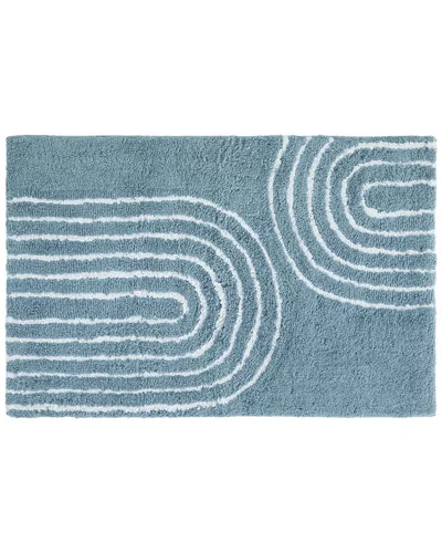 Home Collection Cotton Bath Mat In Rainbow