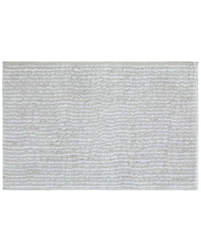 Home Collection Cotton Pinstripe Bath Mat